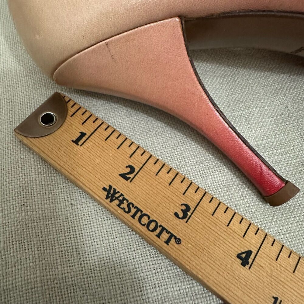 PRADA Capretto Pumps Pink Ombre Leather Pointed Heels Stiletto - Picture 13 of 13